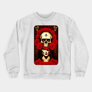 Skull Queen Goth Art Crewneck Sweatshirt